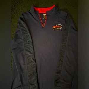 Buffalo Bills quarter zip long sleeve pullover sweatshirt fleece men’s size XL